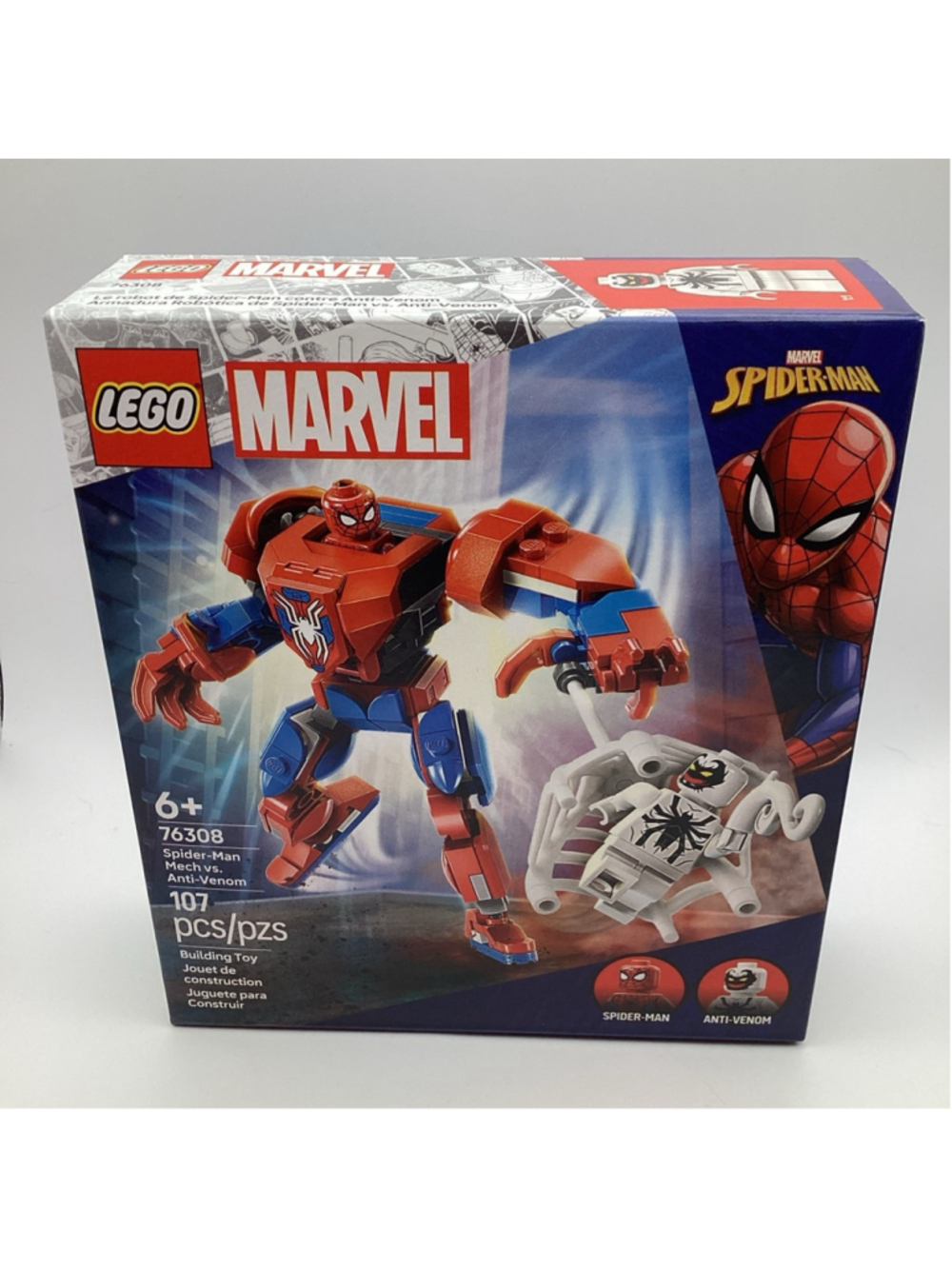 Spider-Man Mech vs. Anti-Venom LEGO 76308 Brand New Factory Sealed